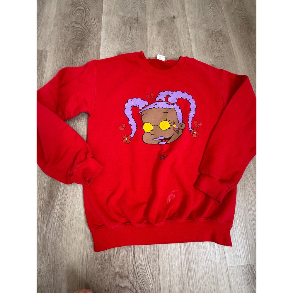 Culture Shop Susie Carmichael Rugrats Graphic Red Crewneck Sweatshirt Streetwear